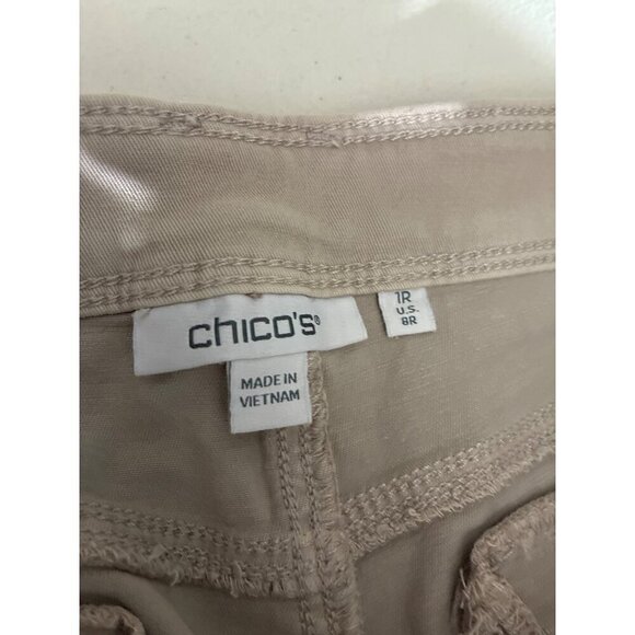 Chicos Pants Womens Beige Size 1R or size 8 M - Picture 2 of 9